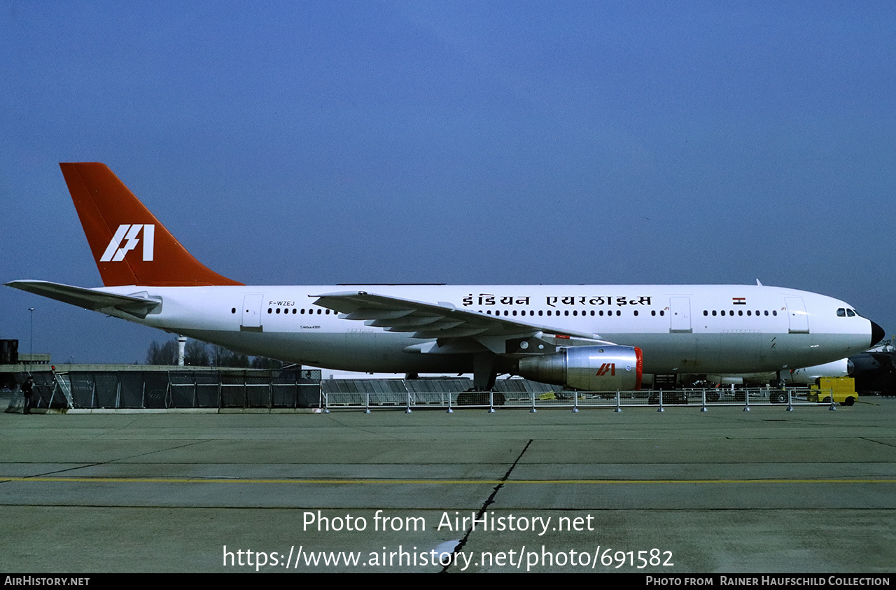 Aircraft Photo of F-WZEJ | Airbus A300B2-1C | Indian Airlines | AirHistory.net #691582