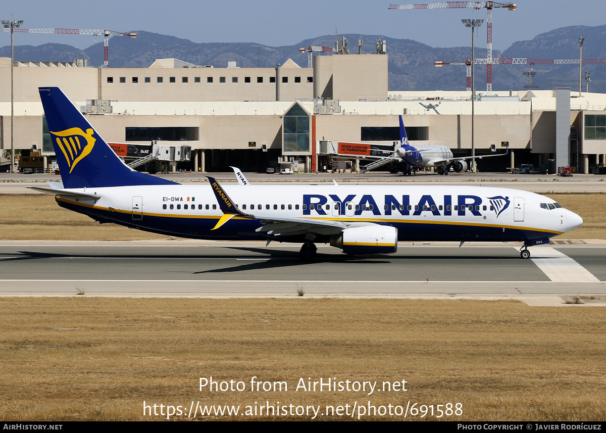 Aircraft Photo of EI-DWA | Boeing 737-8AS | Ryanair | AirHistory.net #691588