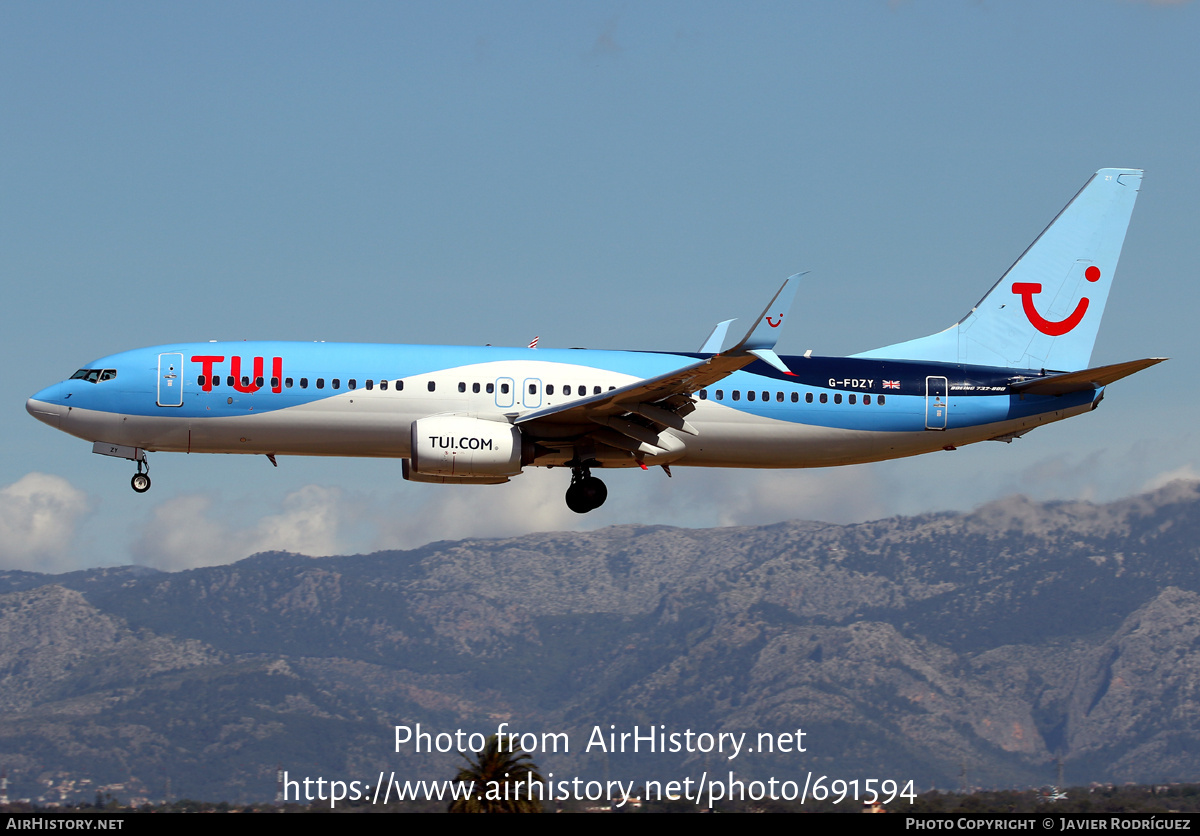 Aircraft Photo of G-FDZY | Boeing 737-8K5 | TUI | AirHistory.net #691594