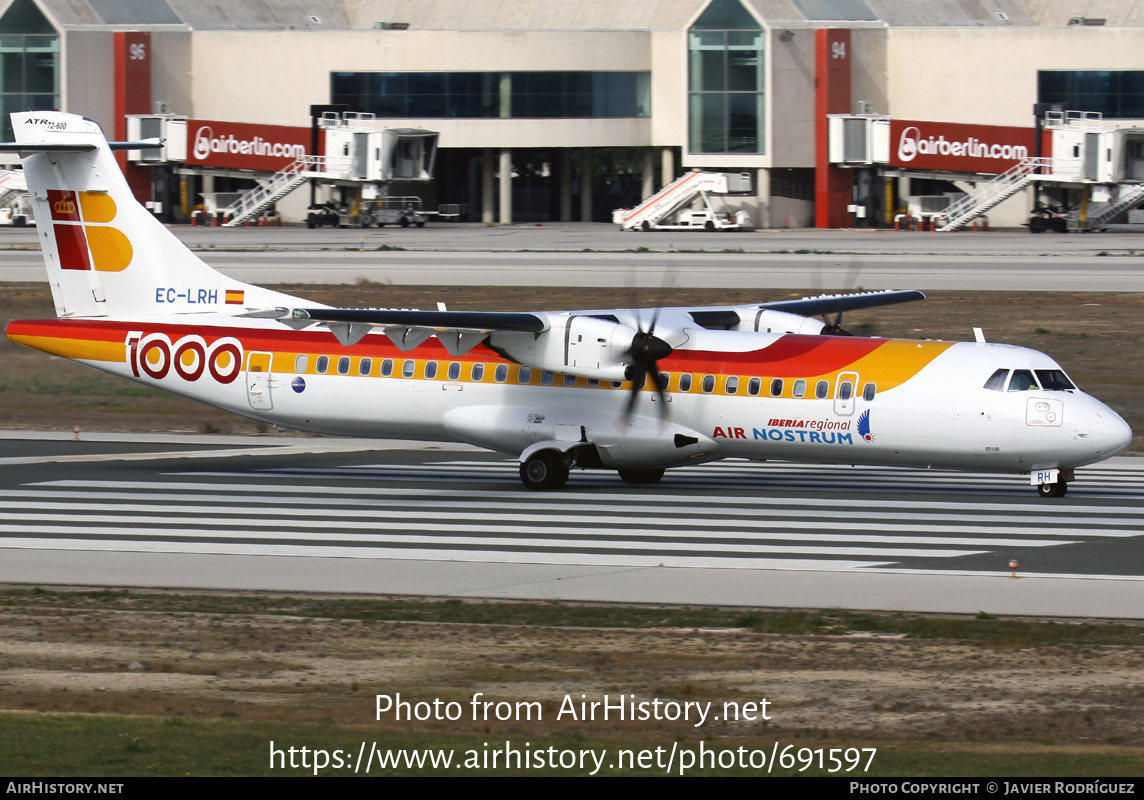 Aircraft Photo of EC-LRH | ATR ATR-72-600 (ATR-72-212A) | Iberia Regional | AirHistory.net #691597