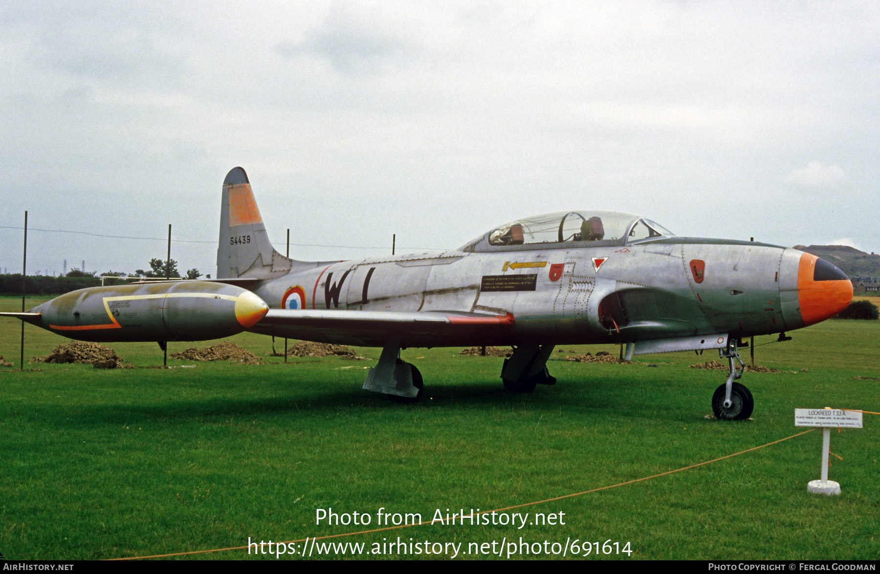 Aircraft Photo of 54439 | Lockheed T-33A | France - Air Force | AirHistory.net #691614