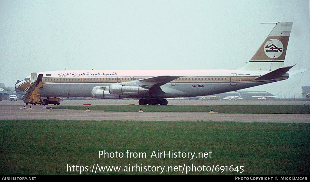 Aircraft Photo of 5A-DAK | Boeing 707-3L5C | Libyan Arab Airlines | AirHistory.net #691645