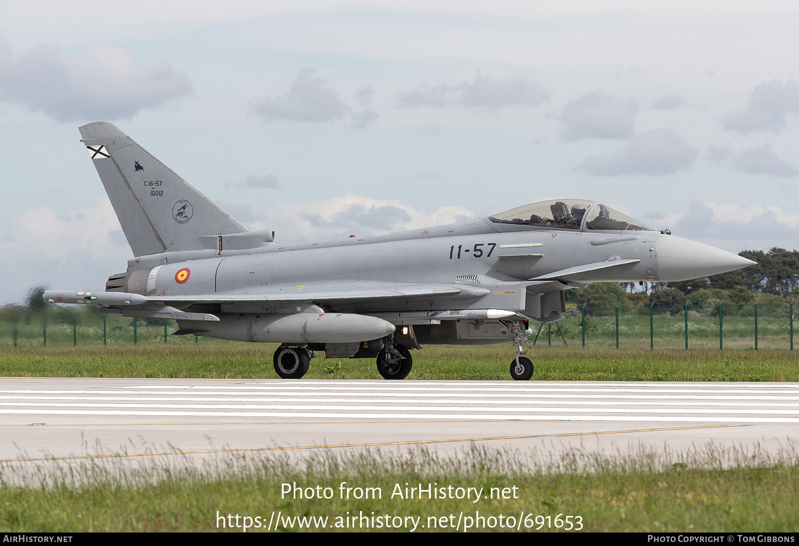 Aircraft Photo of C.16-57 / 10012 | Eurofighter C-16 Typhoon (EF-2000S) | Spain - Air Force | AirHistory.net #691653