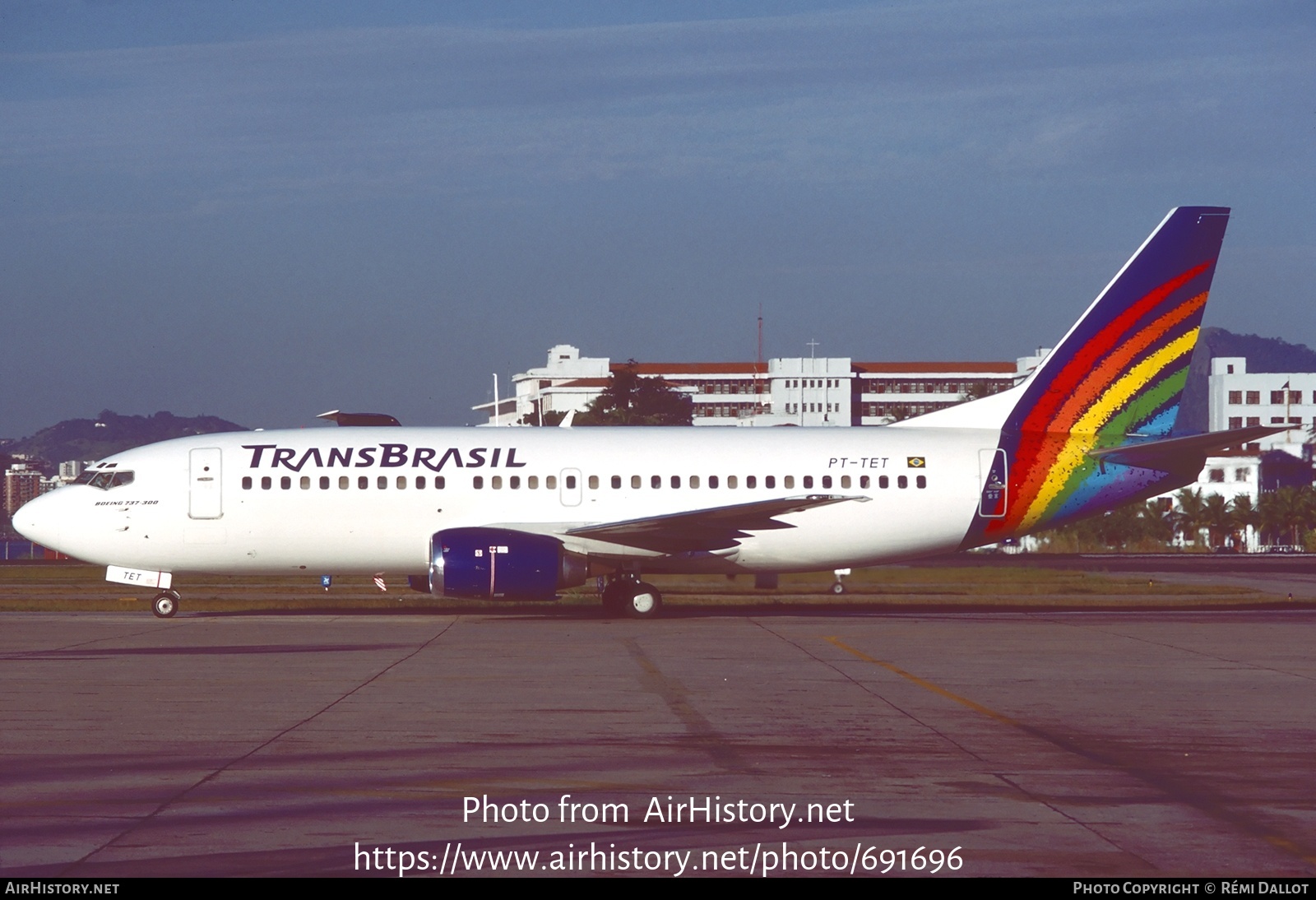 Aircraft Photo of PT-TET | Boeing 737-3M8 | TransBrasil | AirHistory.net #691696