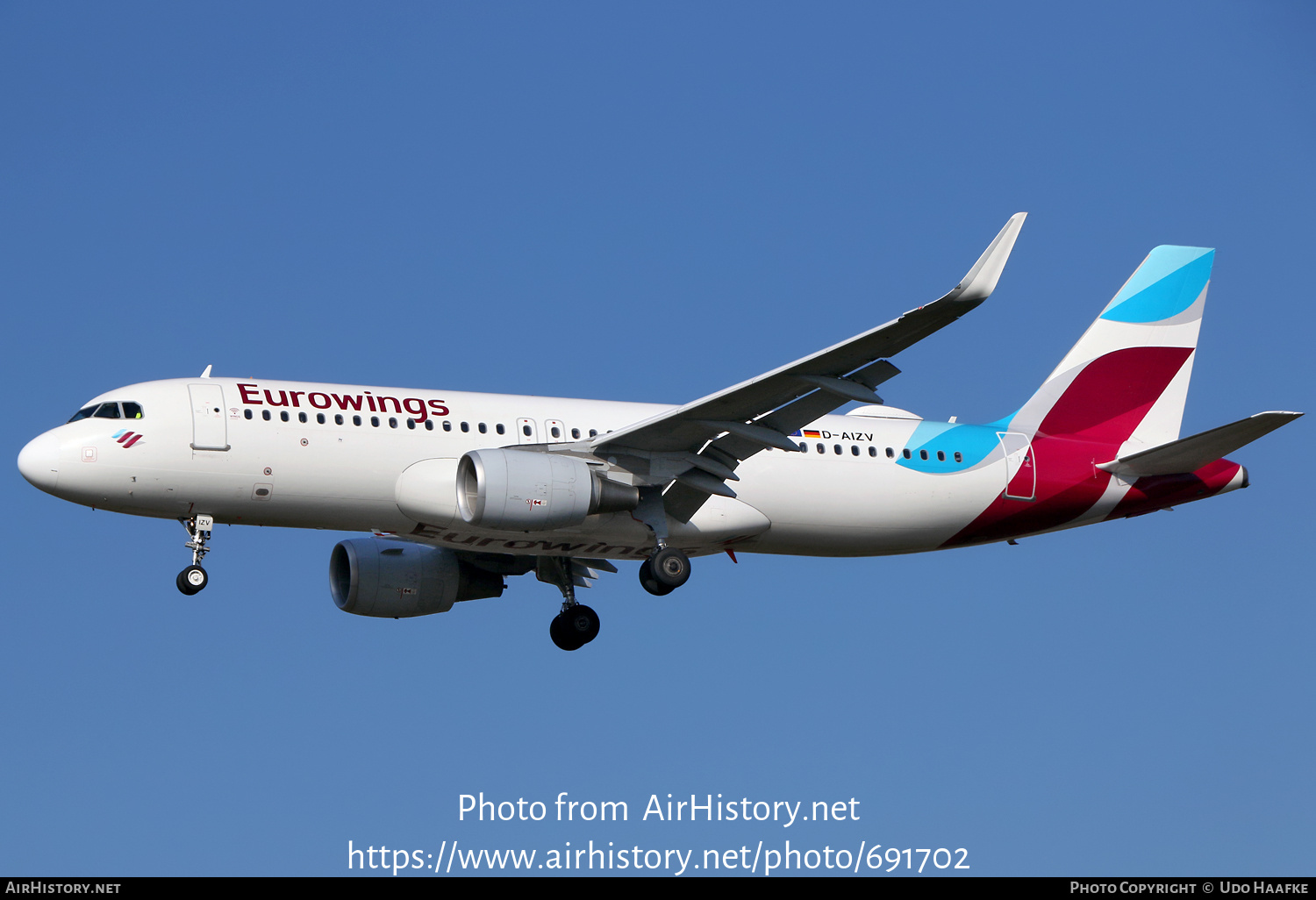 Aircraft Photo of D-AIZV | Airbus A320-214 | Eurowings | AirHistory.net #691702