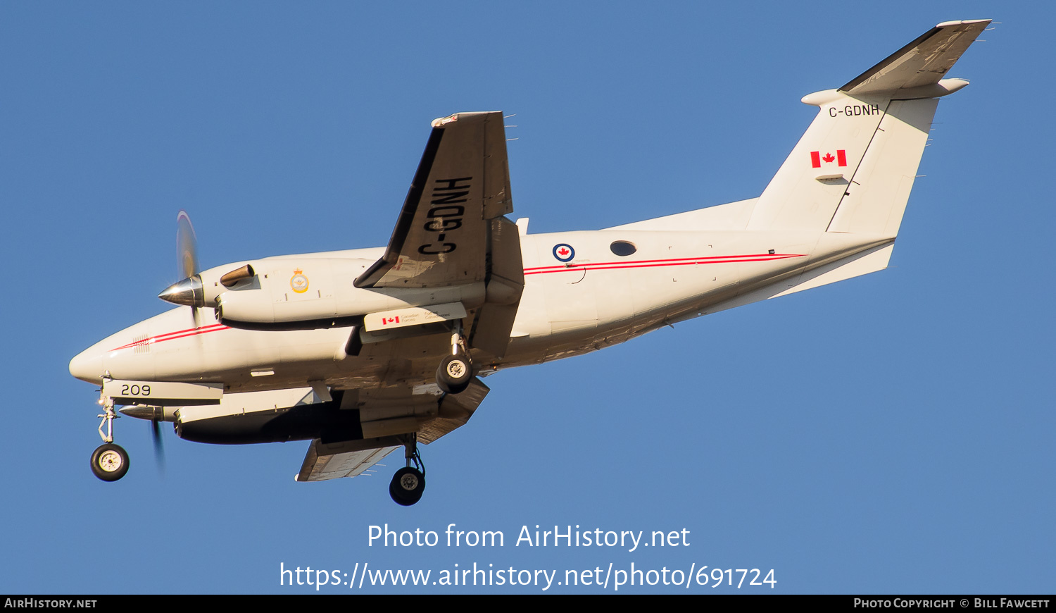 Aircraft Photo of C-GDNH | Raytheon CT-145 King Air (B200) | Canada - Air Force | AirHistory.net #691724