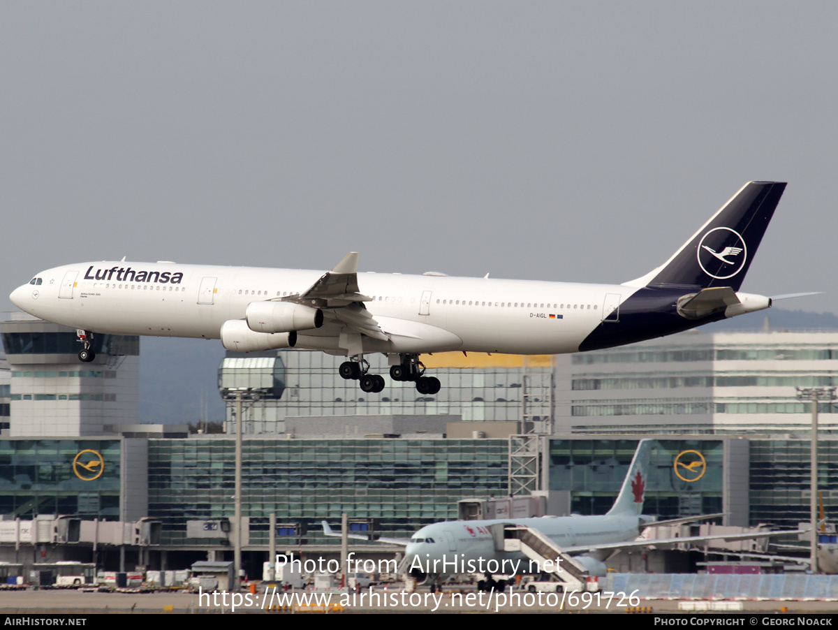 Aircraft Photo of D-AIGL | Airbus A340-313X | Lufthansa | AirHistory.net #691726