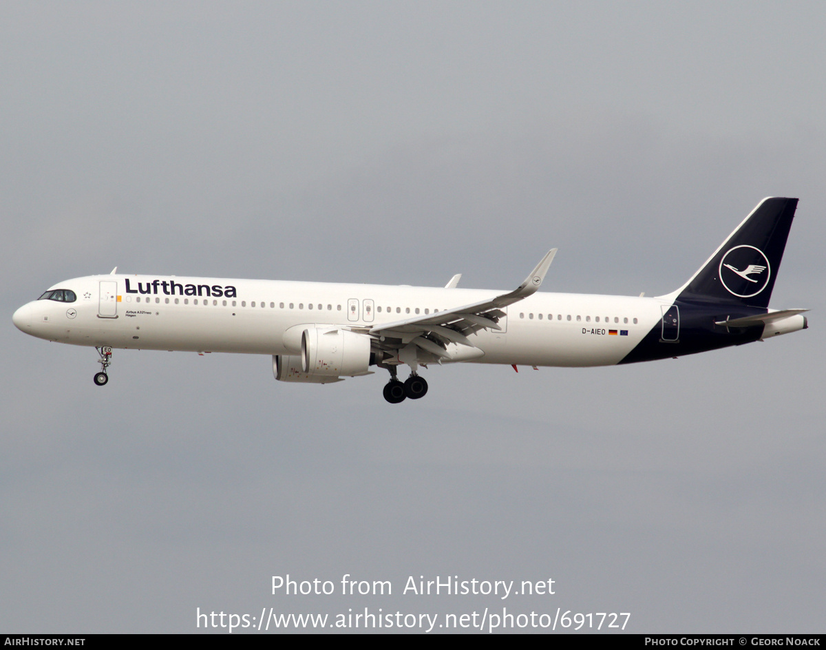 Aircraft Photo of D-AIEO | Airbus A321-271NX | Lufthansa | AirHistory.net #691727