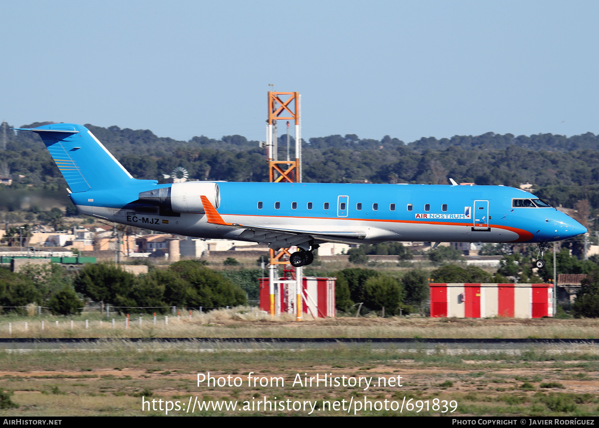 Aircraft Photo of EC-MJZ | Bombardier CRJ-200LR (CL-600-2B19) | Air Nostrum | AirHistory.net #691839