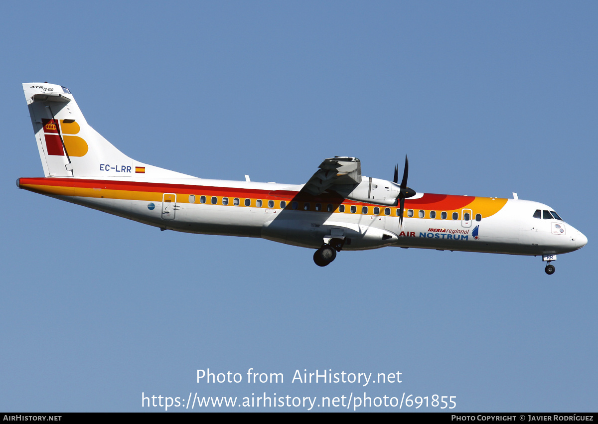 Aircraft Photo of EC-LRR | ATR ATR-72-600 (ATR-72-212A) | Iberia Regional | AirHistory.net #691855