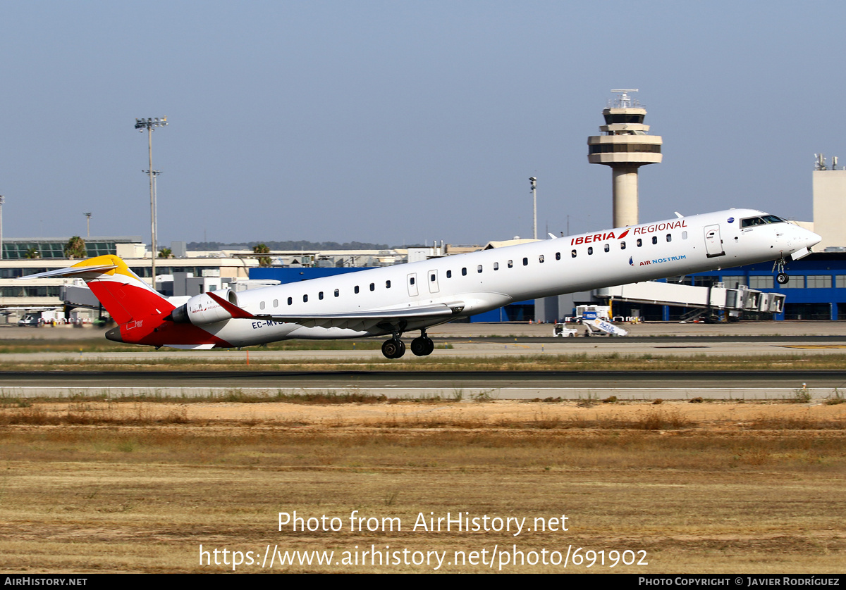 Aircraft Photo of EC-MVC | Bombardier CRJ-1000 (CL-600-2E25) | Iberia Regional | AirHistory.net #691902