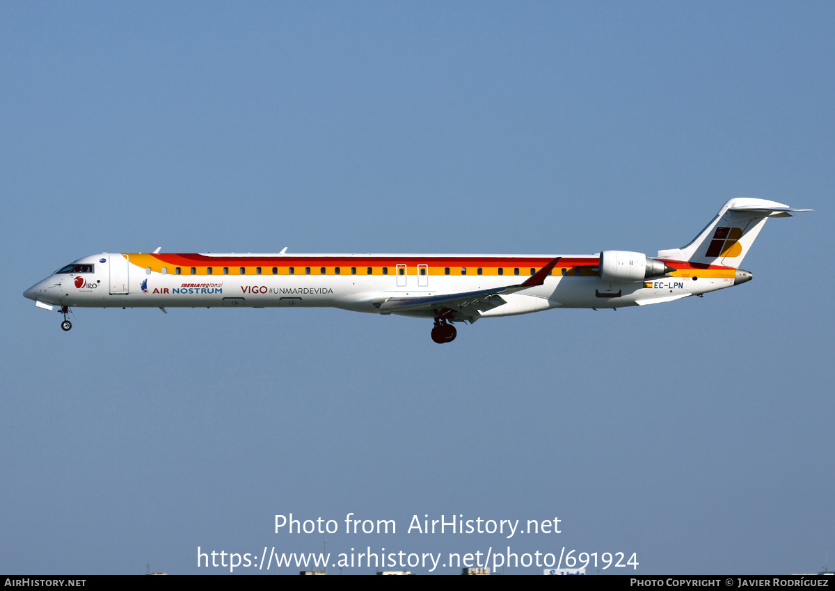 Aircraft Photo of EC-LPN | Bombardier CRJ-1000ER NG (CL-600-2E25) | Iberia Regional | AirHistory.net #691924