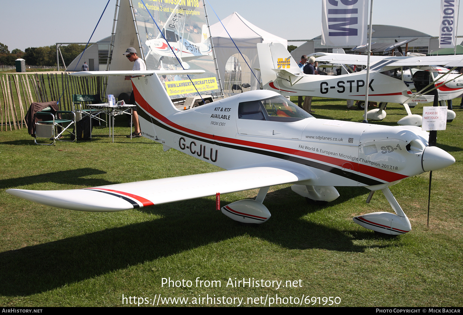 Aircraft Photo of G-CJLU | Spacek SD-1 Minisport TD | AirHistory.net #691950