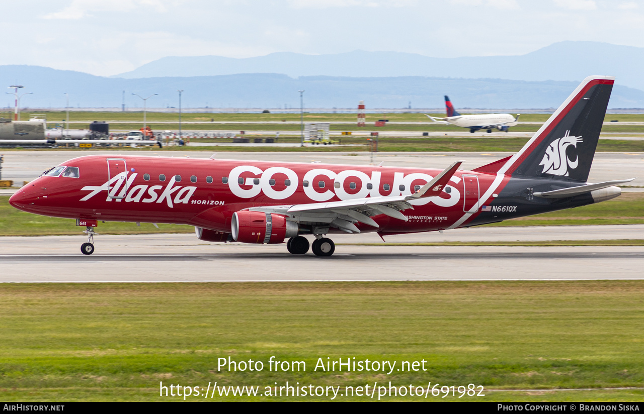 Aircraft Photo of N661QX | Embraer 175LR (ERJ-170-200LR) | Alaska Airlines | AirHistory.net #691982