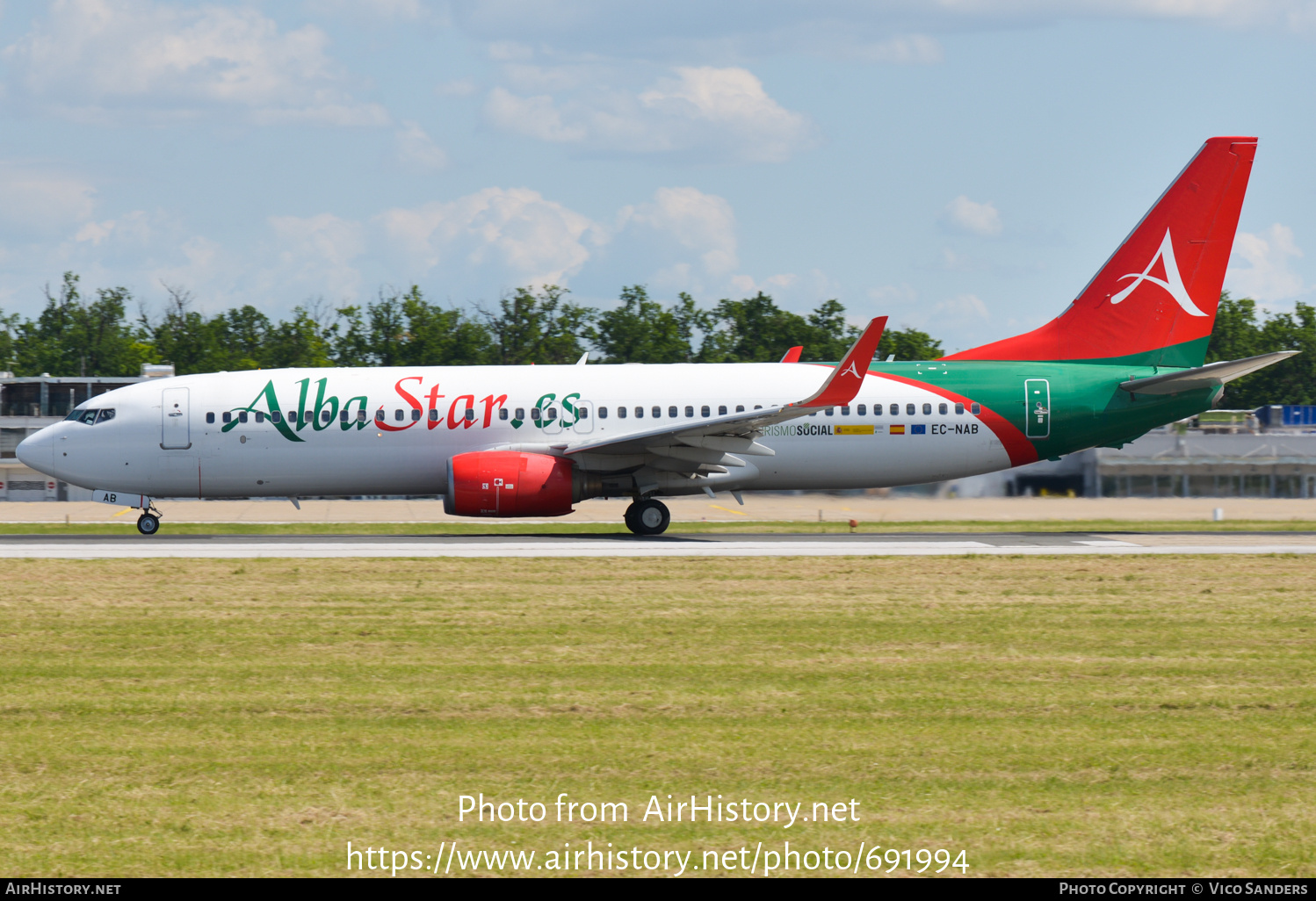 Aircraft Photo of EC-NAB | Boeing 737-81Q | AlbaStar | AirHistory.net #691994