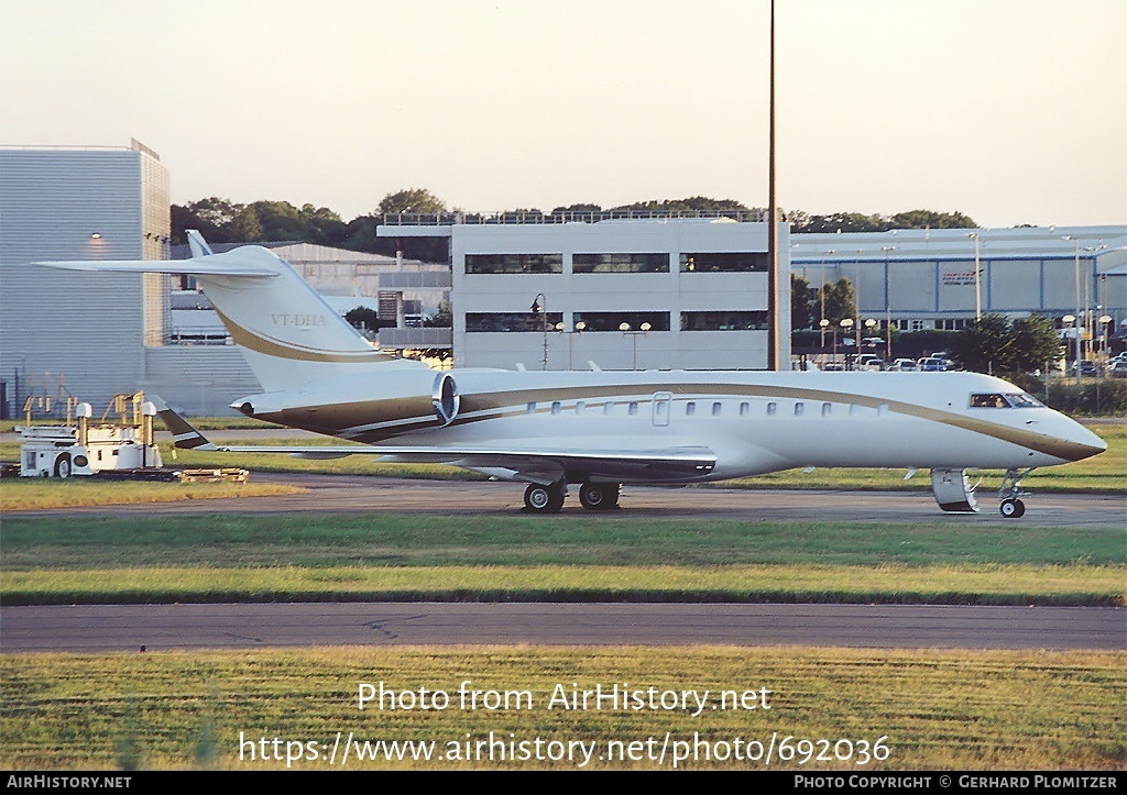 Aircraft Photo of VT-DHA | Bombardier Global Express (BD-700-1A10) | AirHistory.net #692036