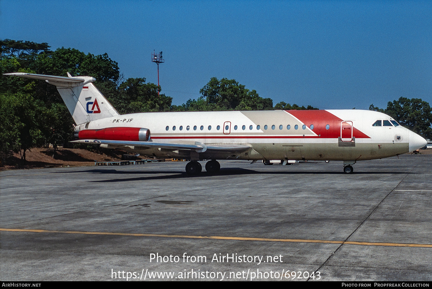 Aircraft Photo of PK-PJF | BAC 111-401AK One-Eleven | Citra Aviation | AirHistory.net #692043