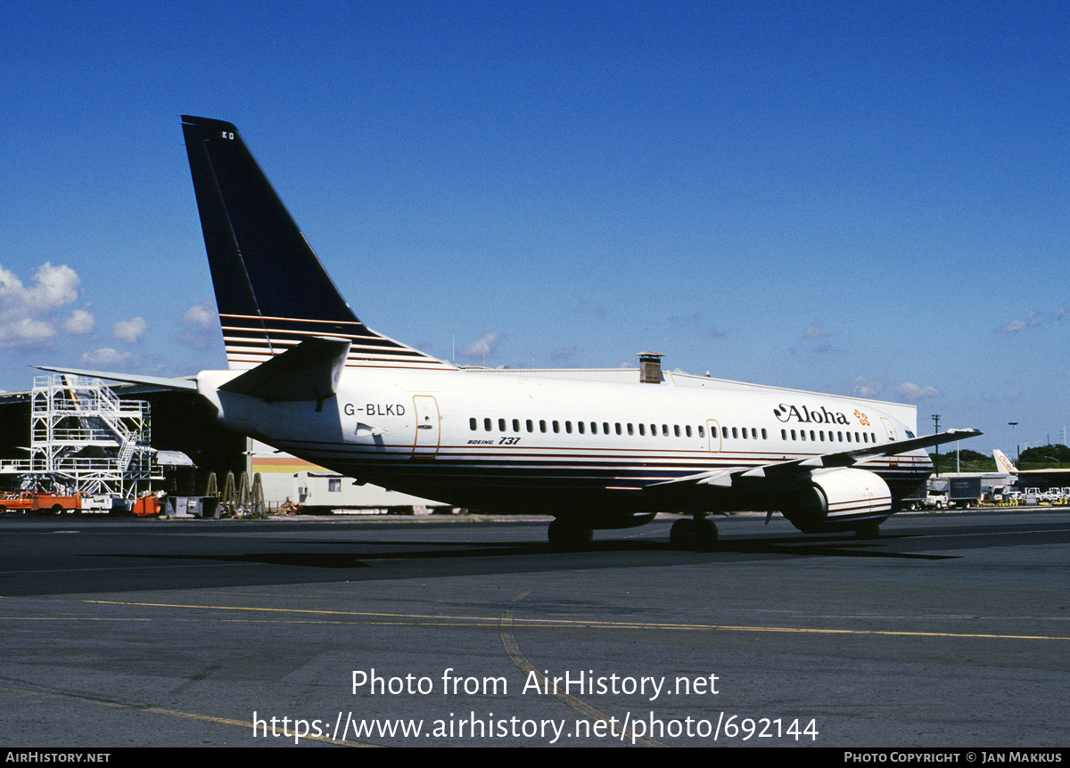 Aircraft Photo of G-BLKD | Boeing 737-3T5 | Aloha Airlines | AirHistory.net #692144