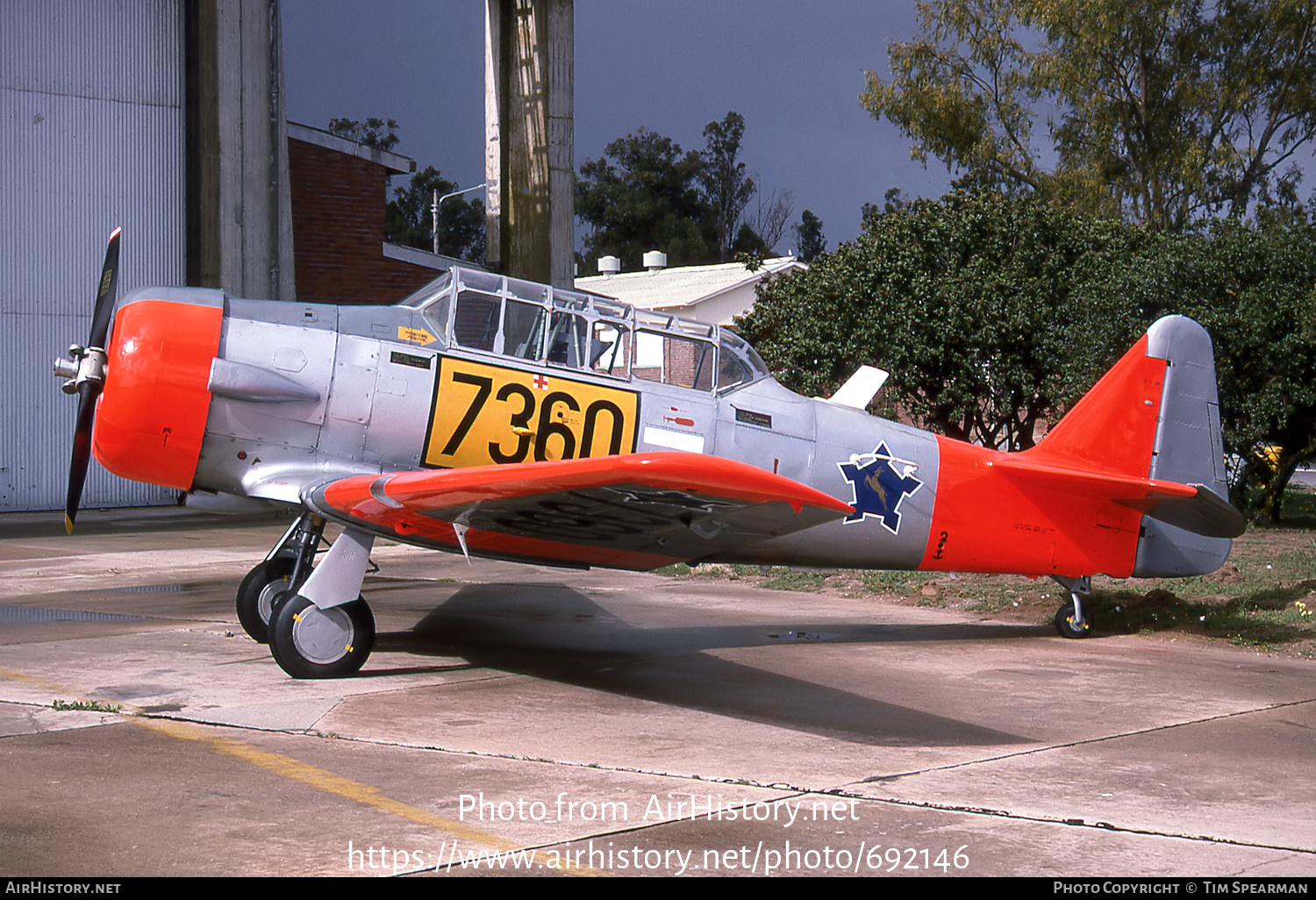 Aircraft Photo of 7360 | North American AT-6C Harvard IIA | South Africa - Air Force | AirHistory.net #692146