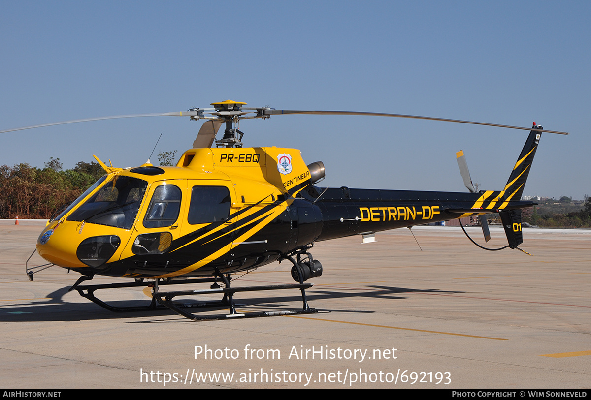 Aircraft Photo of PR-EBQ | Helibras AS-350B-2 Esquilo | Detran-DF - Departamento de Trânsito do Distrito Federal | AirHistory.net #692193