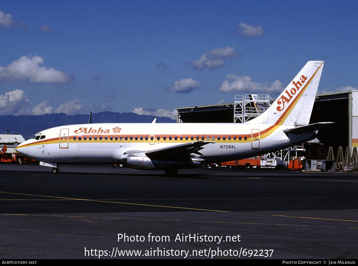 Aircraft Photo of N728AL | Boeing 737-297 | Aloha Airlines | AirHistory.net #692237