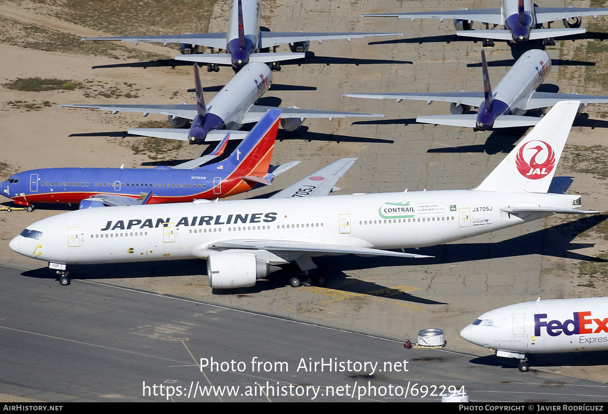 Aircraft Photo of JA705J | Boeing 777-246/ER | Japan Airlines - JAL | AirHistory.net #692294