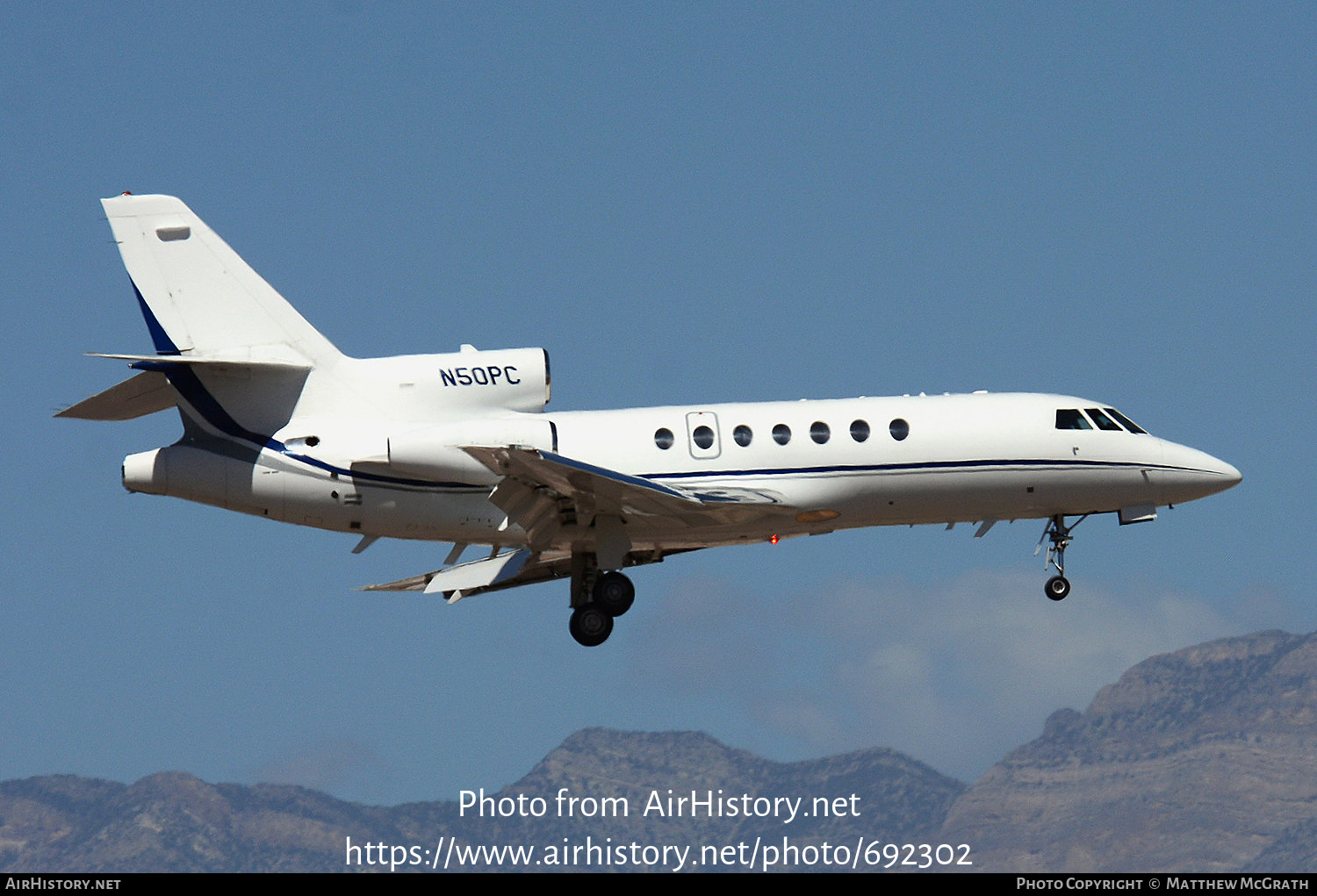 Aircraft Photo of N50PC | Dassault Falcon 50 | AirHistory.net #692302