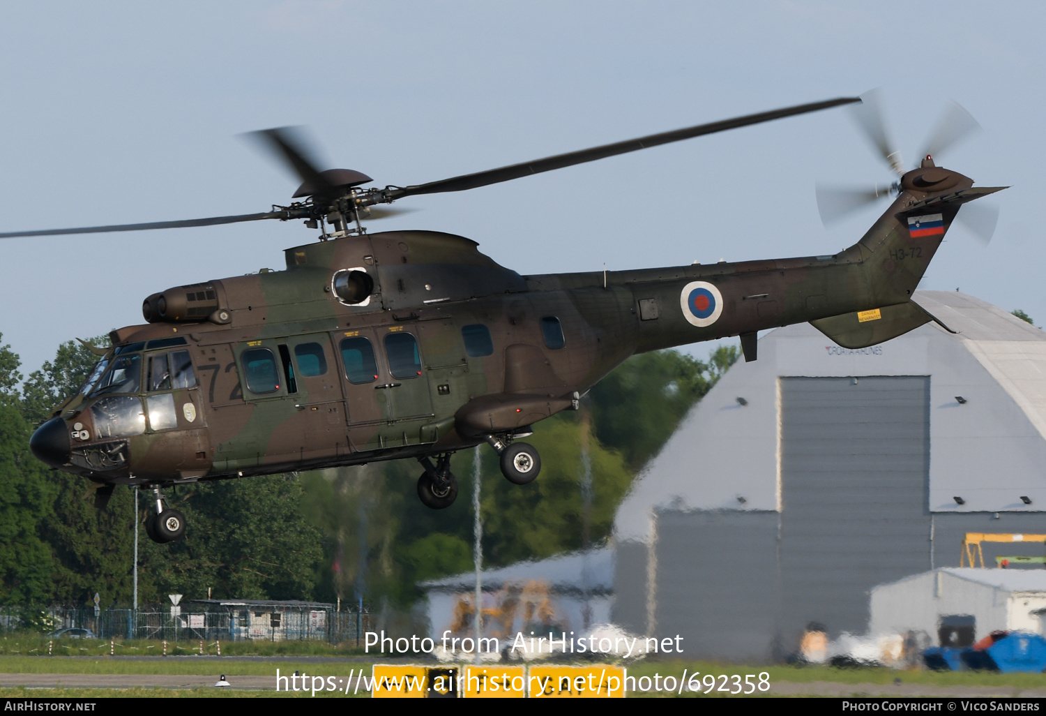 Aircraft Photo of H3-72 | Eurocopter AS-532AL Cougar | Slovenia - Air Force | AirHistory.net #692358