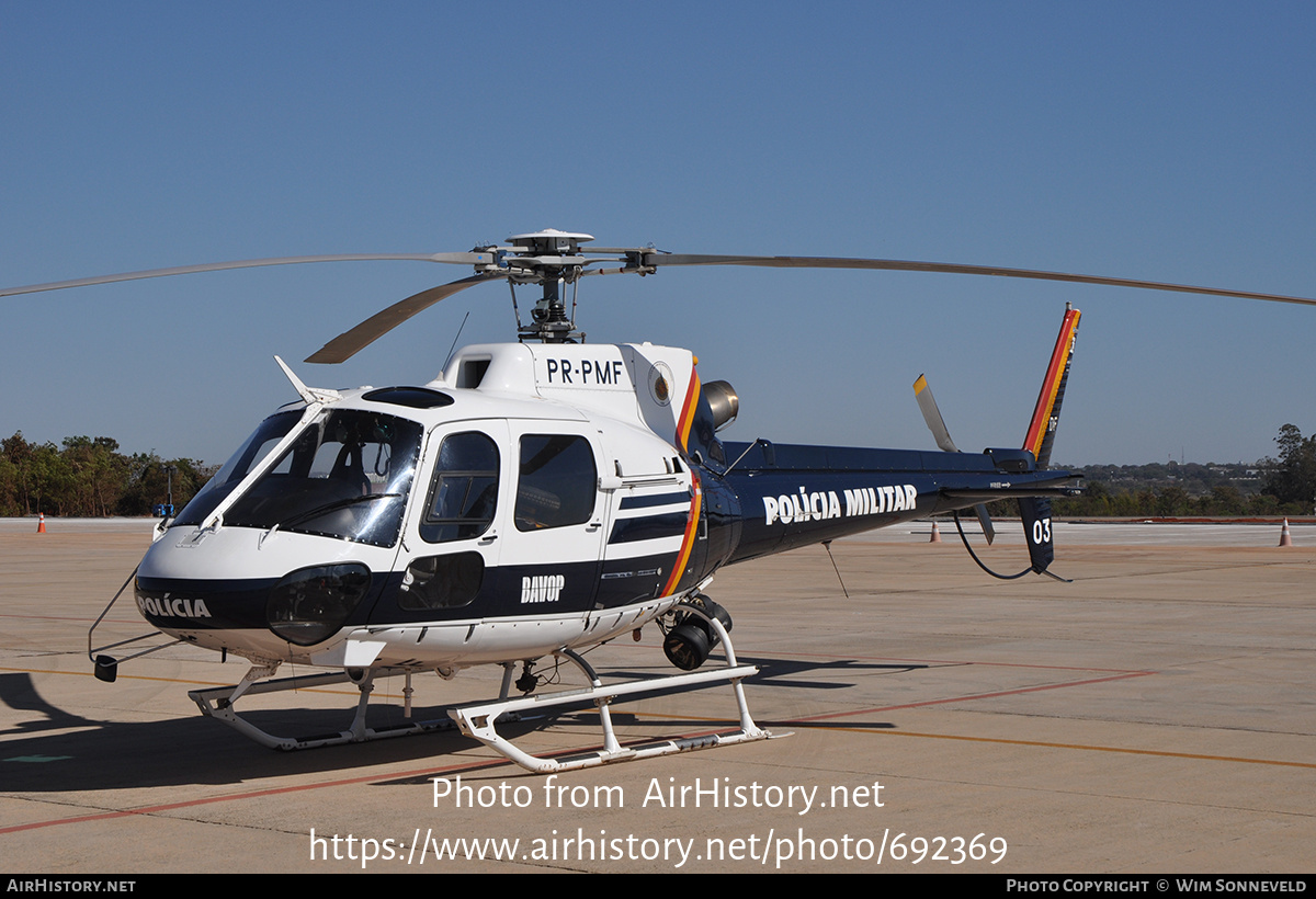 Aircraft Photo of PR-PMF | Helibras AS-350B-2 Esquilo | Polícia Militar | AirHistory.net #692369