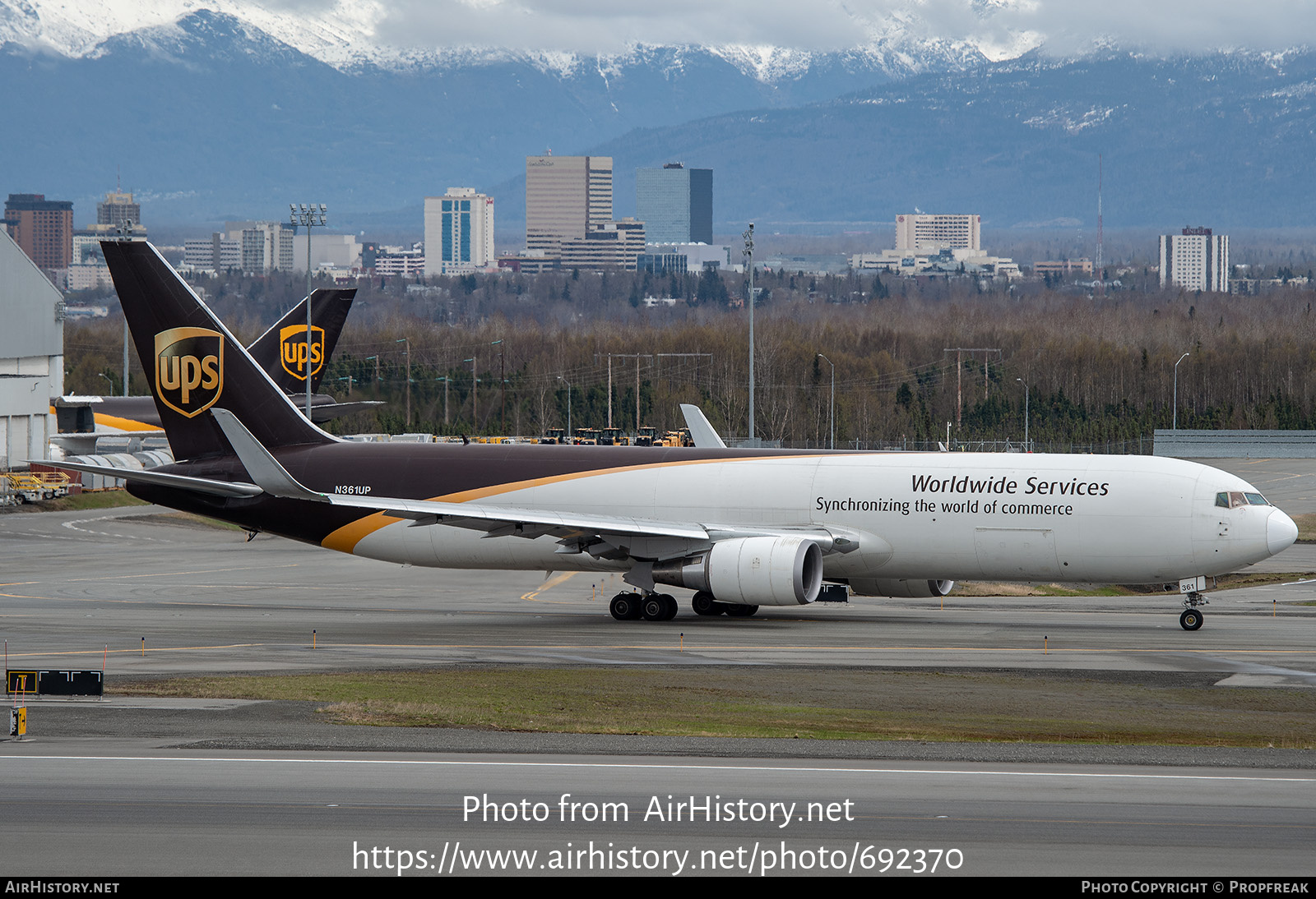 Aircraft Photo of N361UP | Boeing 767-34AF/ER | United Parcel Service - UPS | AirHistory.net #692370