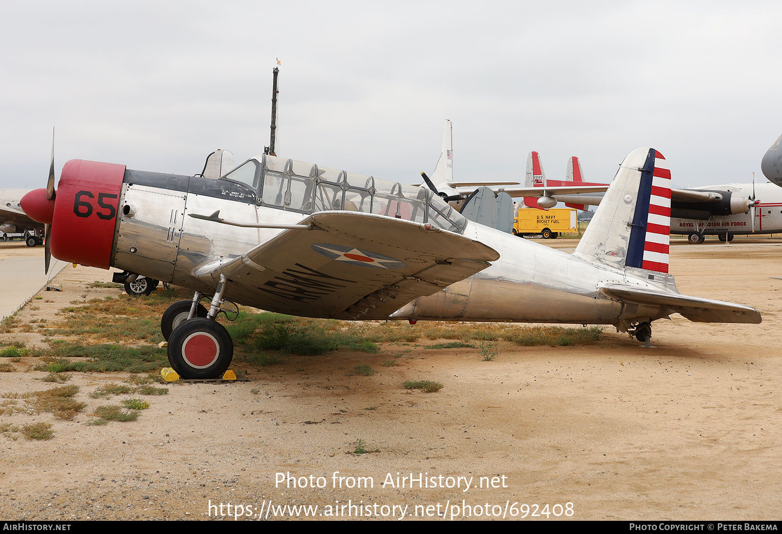 Aircraft Photo of 41-21487 | Vultee BT-13A Valiant | USA - Air Force | AirHistory.net #692408