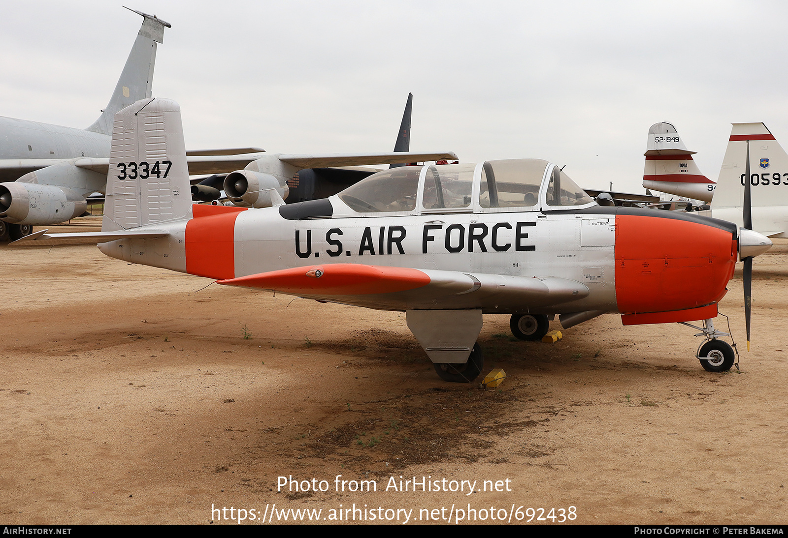 Aircraft Photo of 53-3347 / 33347 | Beech T-34A Mentor | USA - Air Force | AirHistory.net #692438