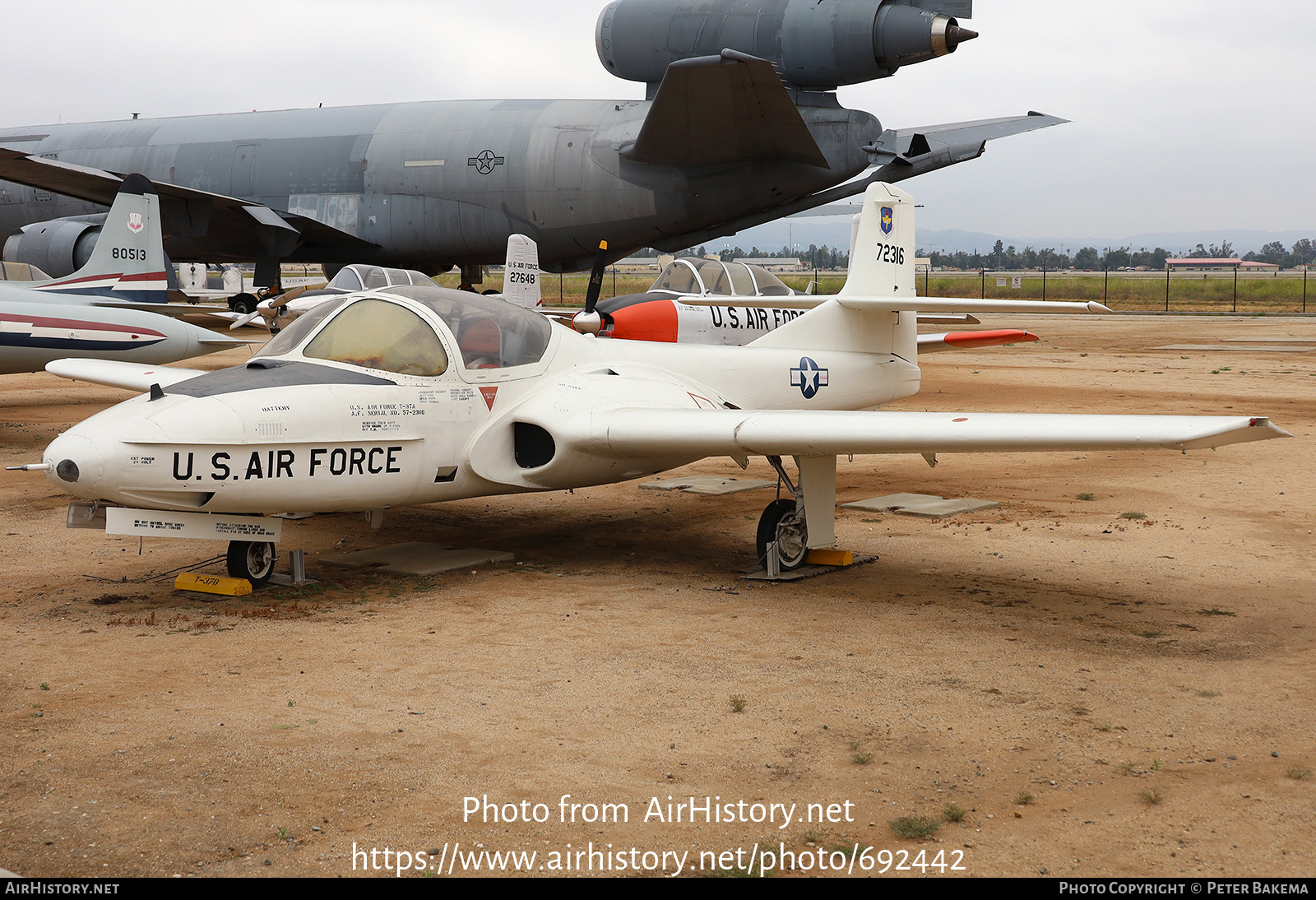 Aircraft Photo of 57-2316 / 72316 | Cessna T-37B Tweety Bird | USA - Air Force | AirHistory.net #692442