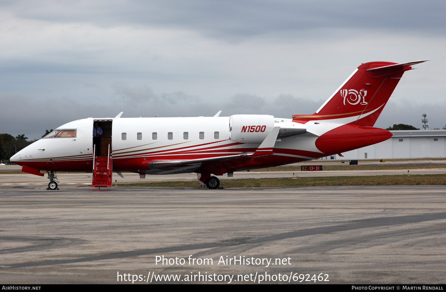 Aircraft Photo of N1500 | Bombardier Challenger 605 (CL-600-2B16) | AirHistory.net #692462