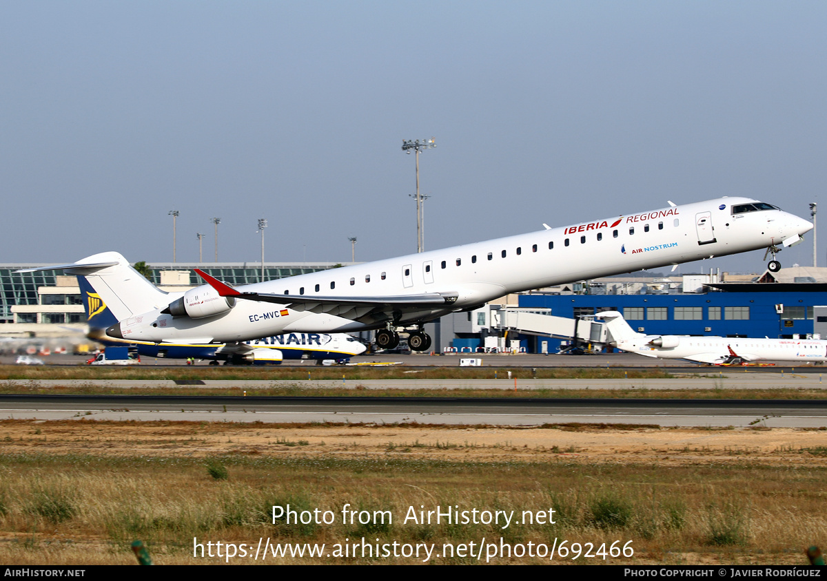 Aircraft Photo of EC-MVC | Bombardier CRJ-1000 (CL-600-2E25) | Iberia Regional | AirHistory.net #692466