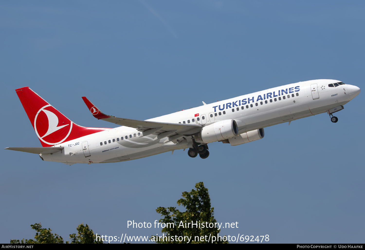 Aircraft Photo of TC-JGC | Boeing 737-8F2 | Turkish Airlines | AirHistory.net #692478