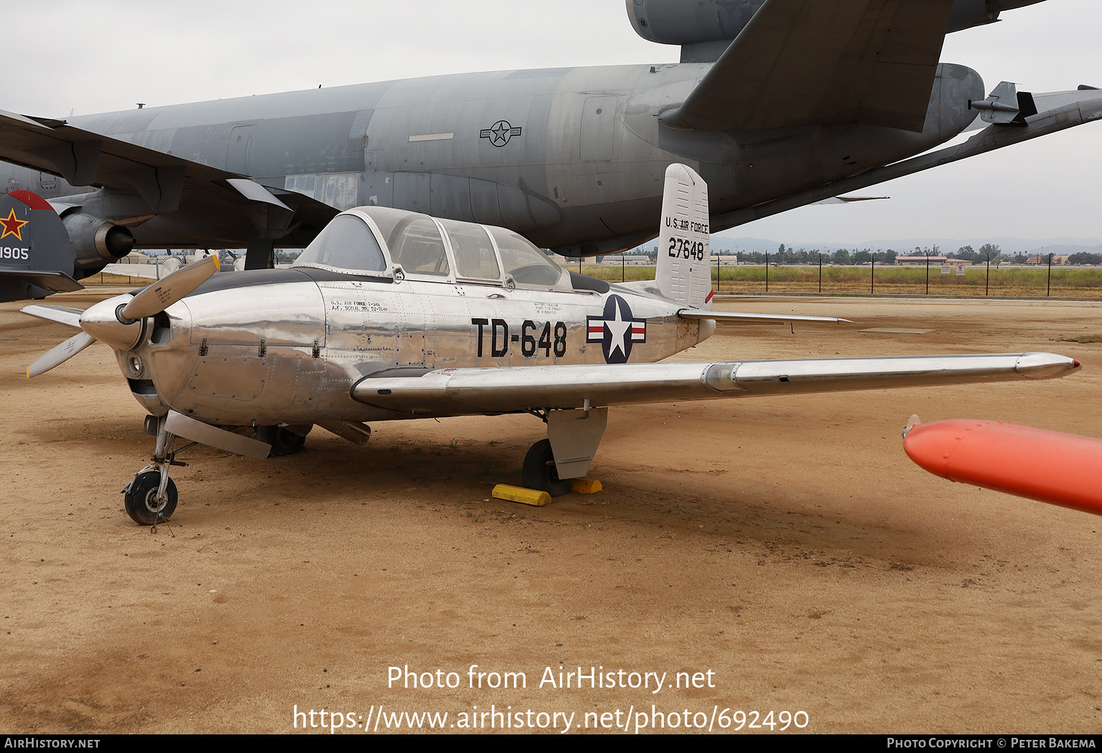 Aircraft Photo of 52-7648 / 27648 | Beech T-34A Mentor | USA - Air Force | AirHistory.net #692490