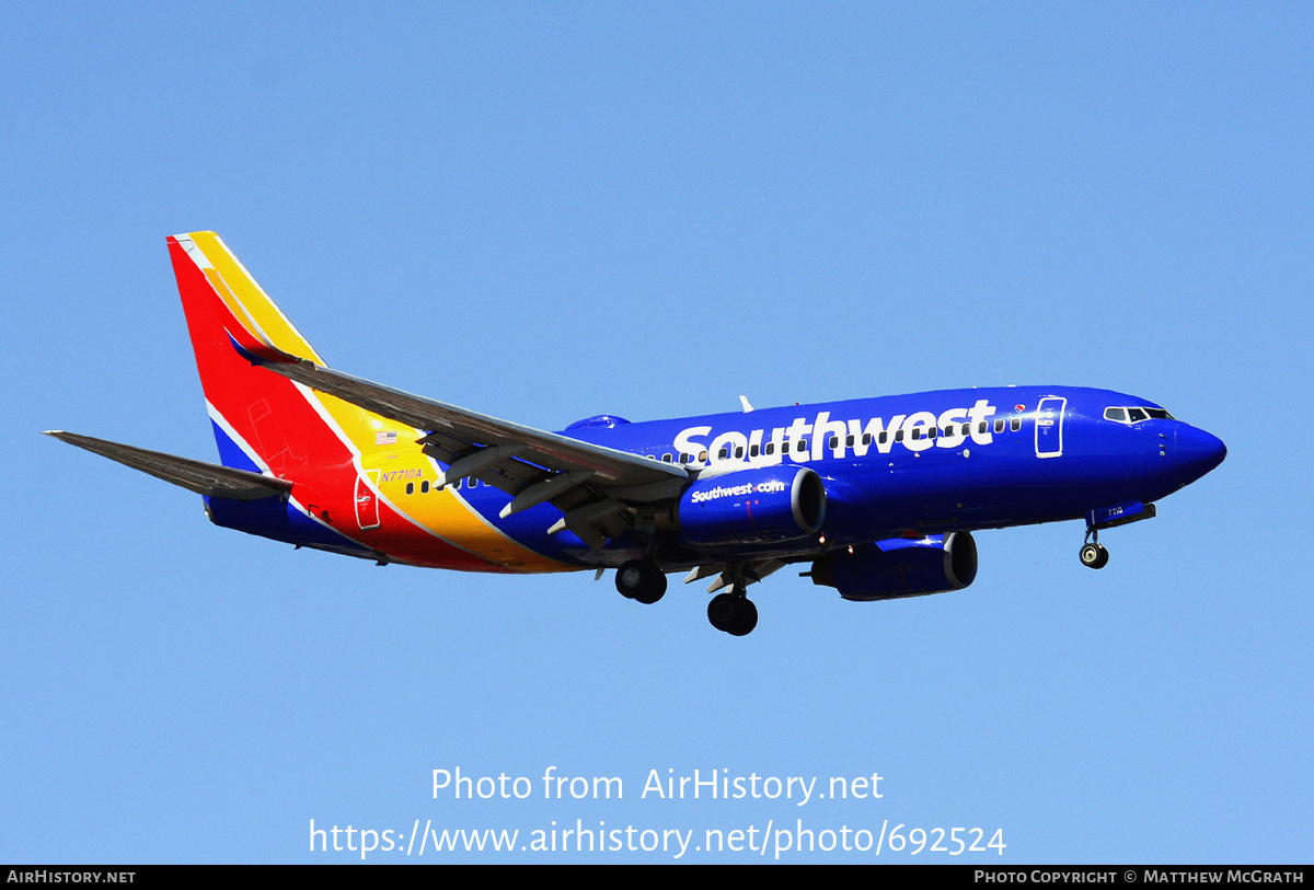 Aircraft Photo of N7710A | Boeing 737-76N | Southwest Airlines | AirHistory.net #692524