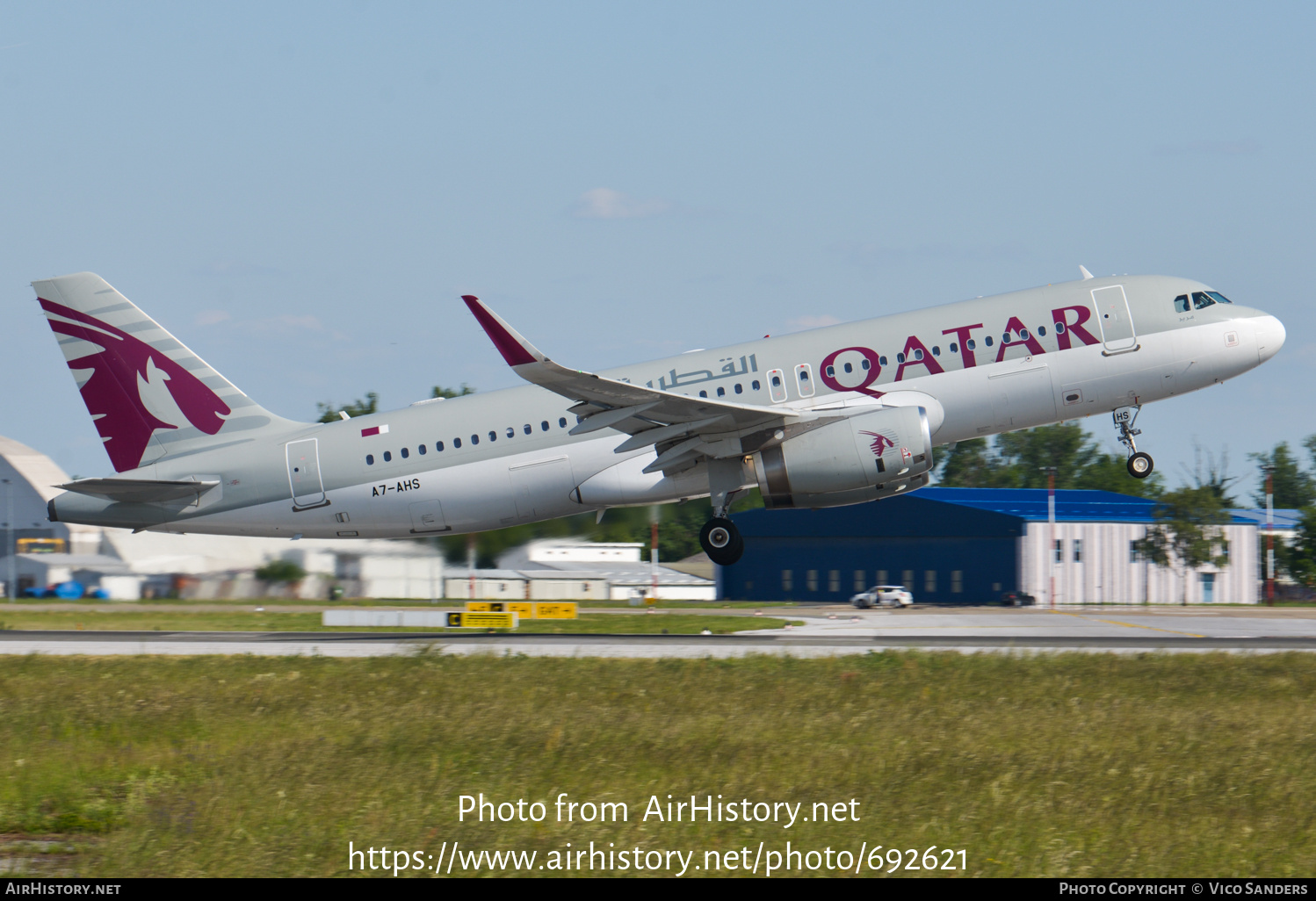 Aircraft Photo of A7-AHS | Airbus A320-232 | Qatar Airways | AirHistory.net #692621