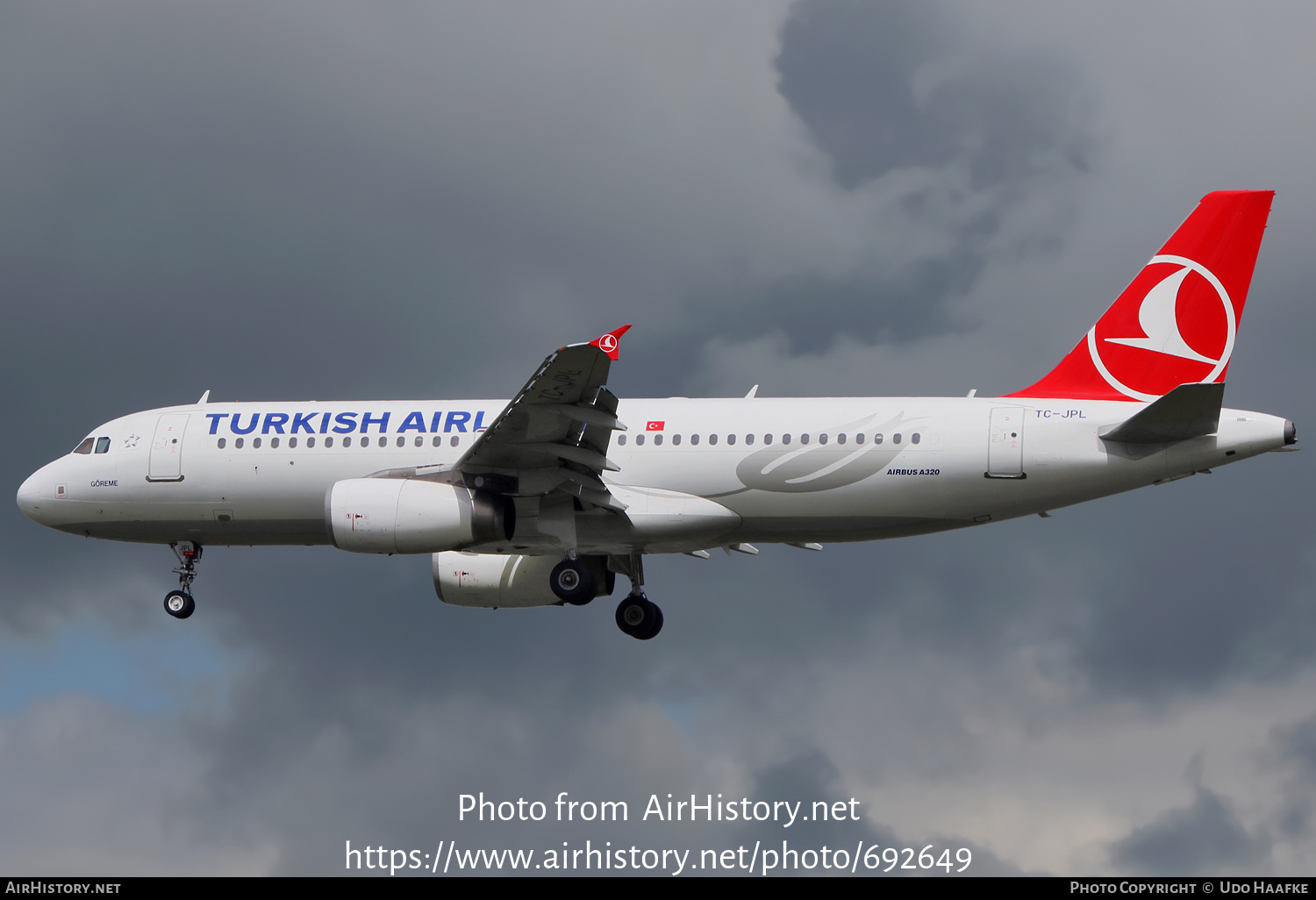 Aircraft Photo of TC-JPL | Airbus A320-232 | Turkish Airlines | AirHistory.net #692649