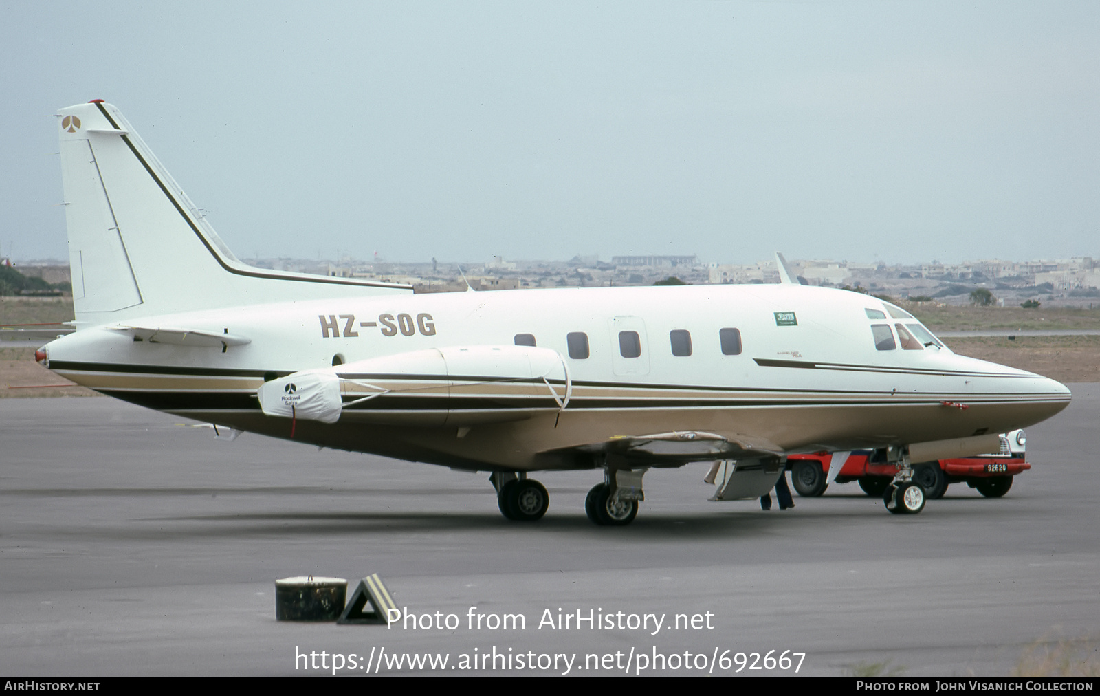 Aircraft Photo of HZ-SOG | North American Rockwell NA-380 Sabreliner 75A | AirHistory.net #692667