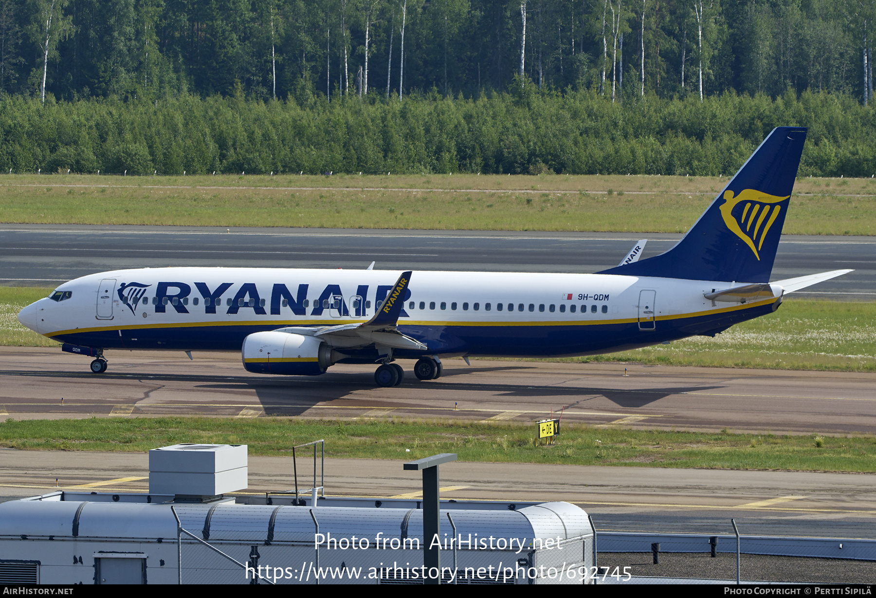 Aircraft Photo of 9H-QDM | Boeing 737-8AS | Ryanair | AirHistory.net #692745