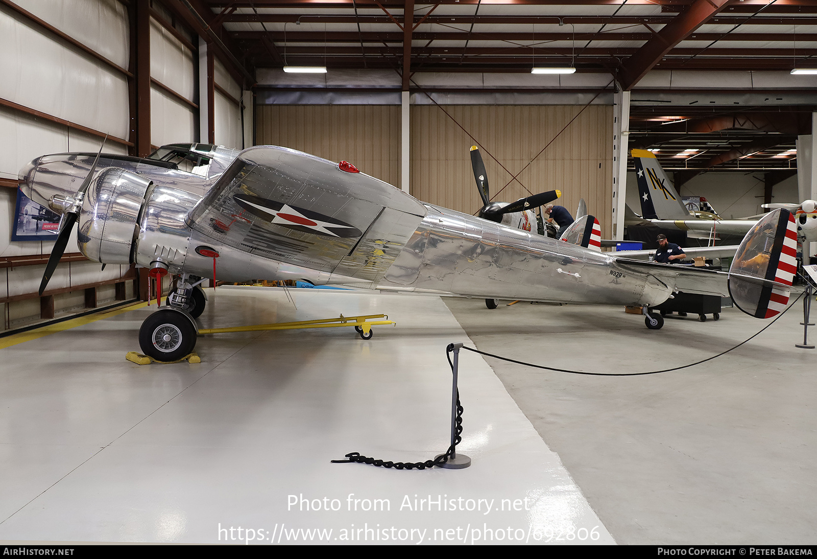 Aircraft Photo of N93R | Lockheed 12-A Electra Junior | USA - Air Force | AirHistory.net #692806