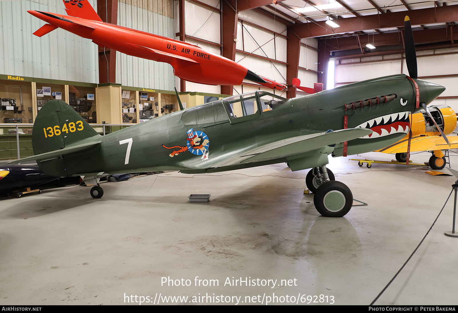 Aircraft Photo of N40245 / 136483 | Curtiss P-40E Kittyhawk | USA - Air Force | AirHistory.net #692813