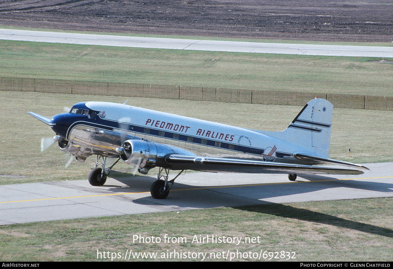 Aircraft Photo of N44V | Douglas DC-3(C) | Piedmont Airlines | AirHistory.net #692832