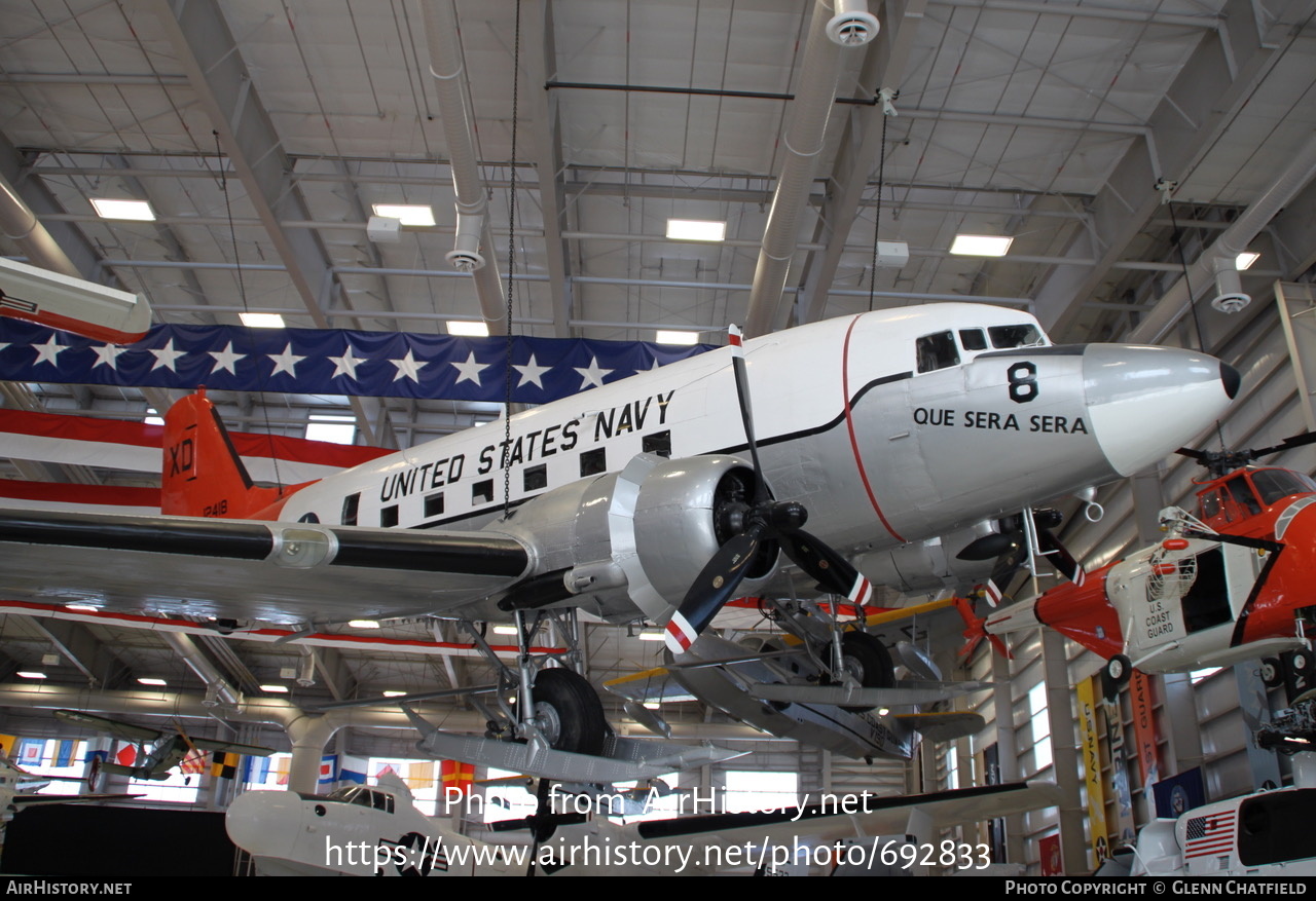 Aircraft Photo of 12418 | Douglas R4D-5L Skytrain | USA - Navy | AirHistory.net #692833