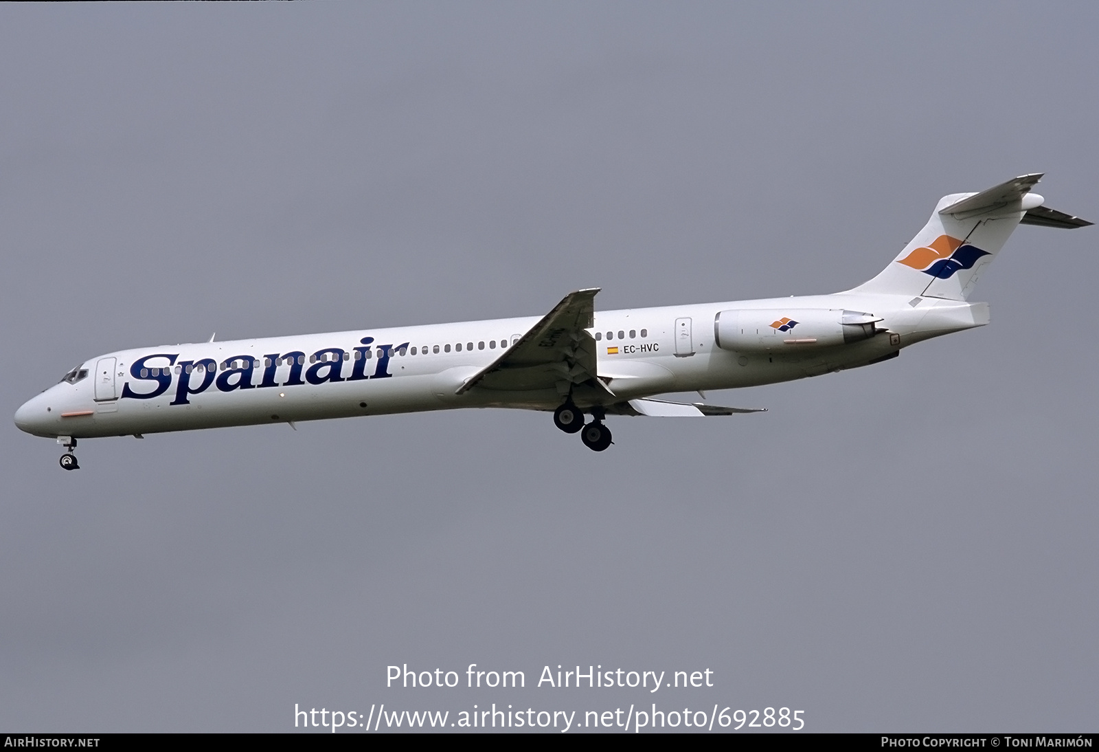 Aircraft Photo of EC-HVC | McDonnell Douglas MD-82 (DC-9-82) | Spanair | AirHistory.net #692885