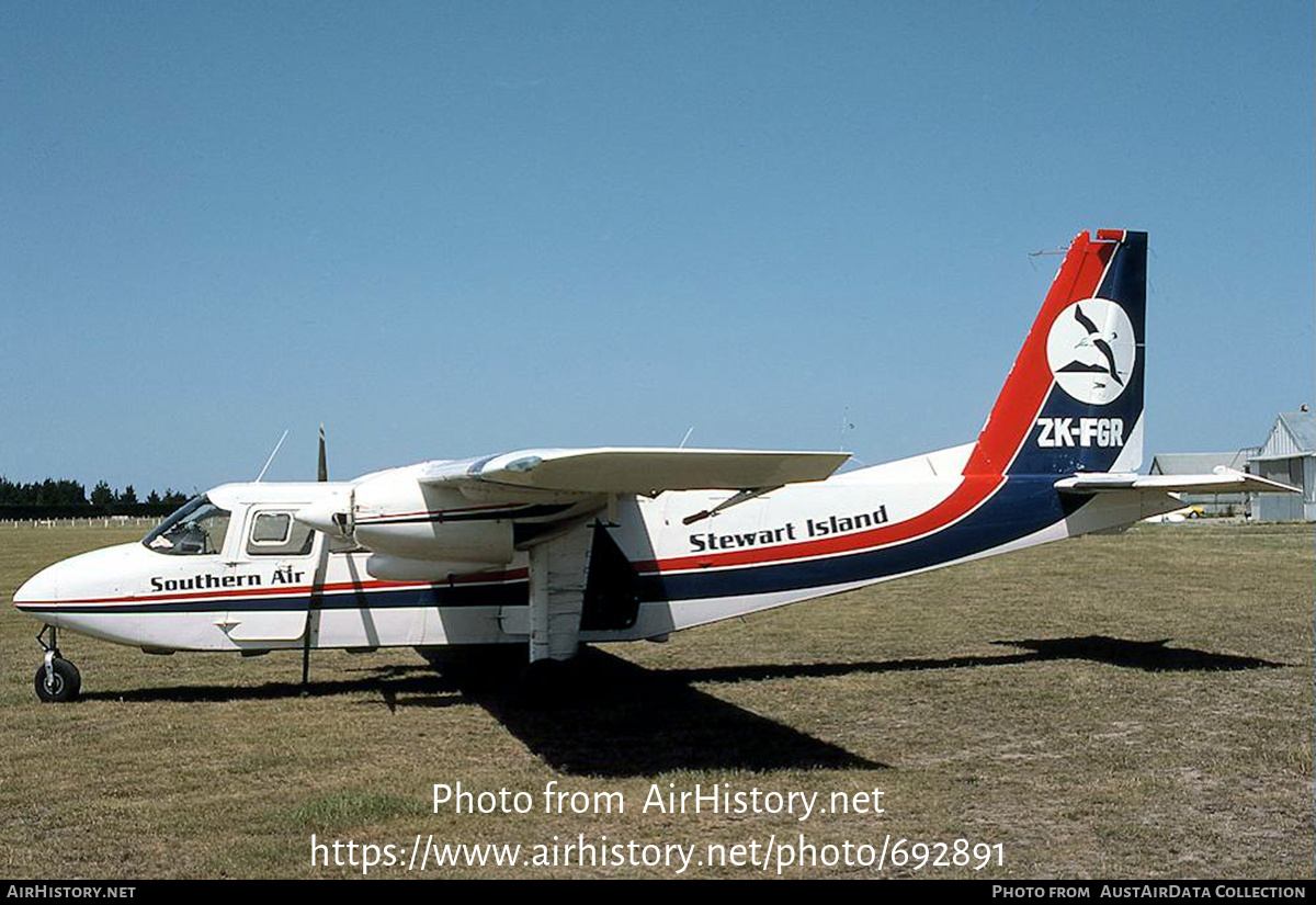 Aircraft Photo of ZK-FGR | Britten-Norman BN-2A-26 Islander | Southern Air | AirHistory.net #692891