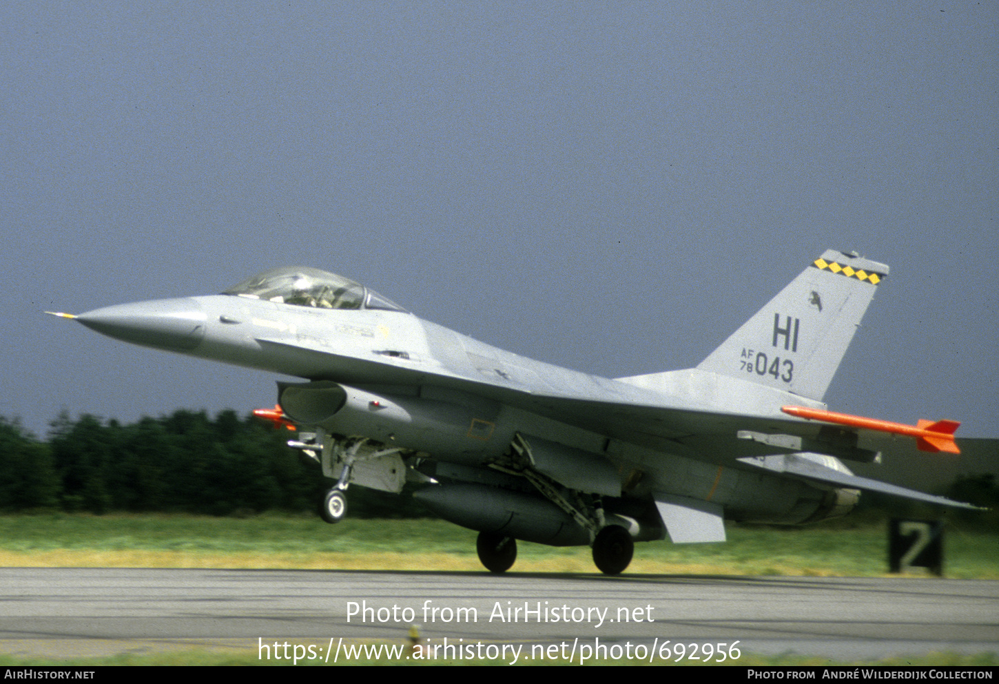 Aircraft Photo of 78-0043 / AF78-043 | General Dynamics F-16A Fighting Falcon | USA - Air Force | AirHistory.net #692956