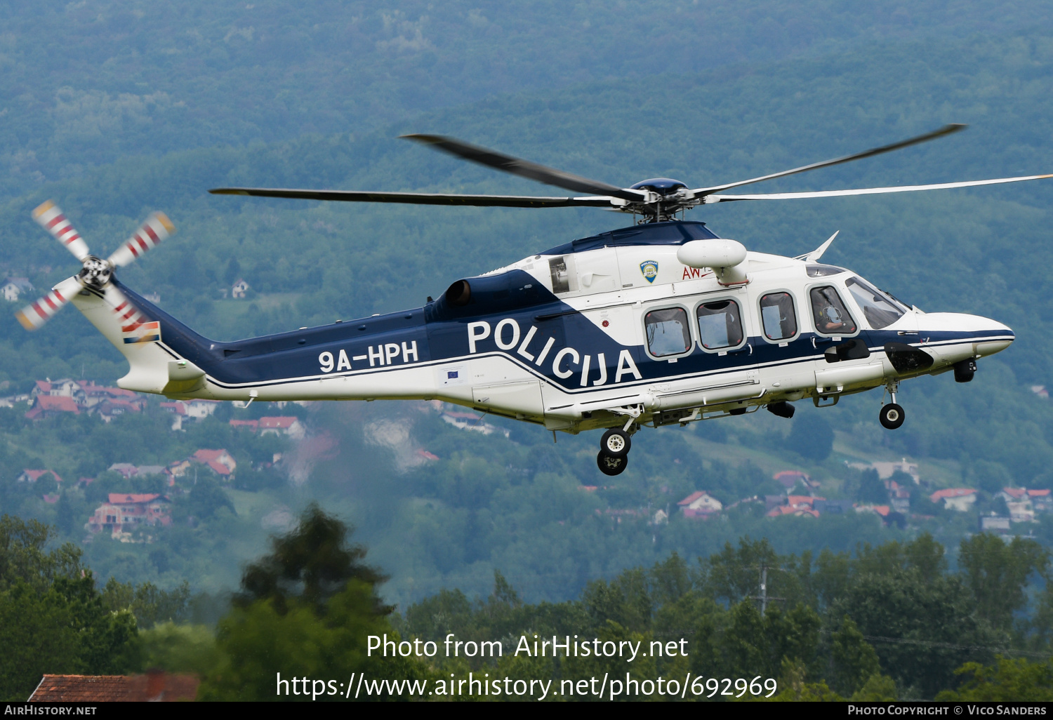 Aircraft Photo of 9A-HPH | AgustaWestland AW-139 | Croatia - Police | AirHistory.net #692969